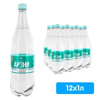 Вода Новый Арзни 1 литр, газ, пэт, 12 шт. в уп.