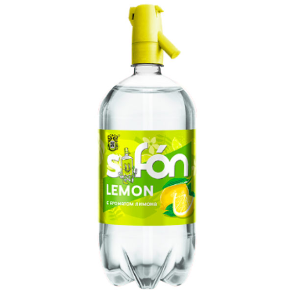 Напиток Sifon с ароматом Лимона 1,45 литра, газ, пэт, 6 шт. в уп
