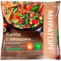 Смесь Мираторг киноа с овощами и базиликом замороженная 400 гр