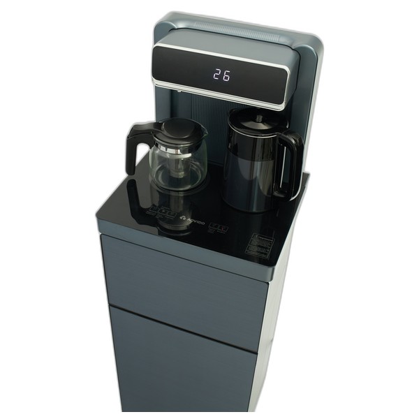 Кулер y с чайным столиком Тиабар Aqvido BQ-2D серый