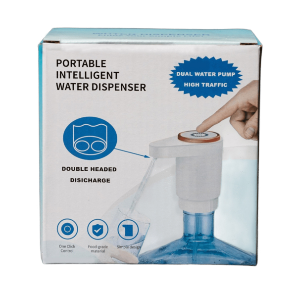 Помпа Aqviol EP-05 электрическая на аккумуляторе с USB-адаптером для 19л бутылей, белая