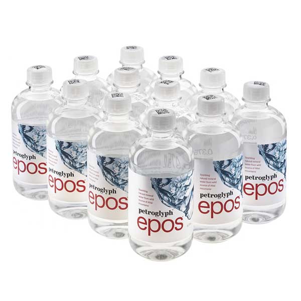 Вода Petroglyph Epos 0.375 литра, газ, пэт, 12 шт. в уп.