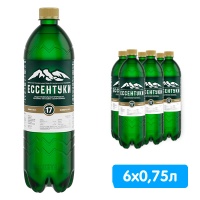Вода Ессентуки №17 Тэсти 0,75 литра, газ, пэт, 6 шт. в уп.