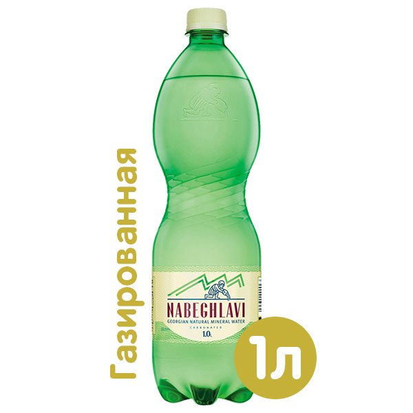 Вода Nabeghlavi / Набеглави 1 литр, газ, пэт, 6 шт. в уп.