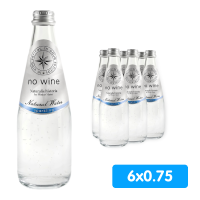 Вода no wine 0.75 литра, газ, стекло, 6  шт. в уп.