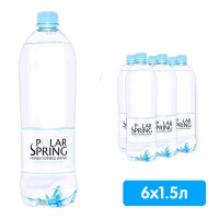 Родниковая вода Polar Spring 1.5 литра, без газа, пэт, 6 шт. в уп.