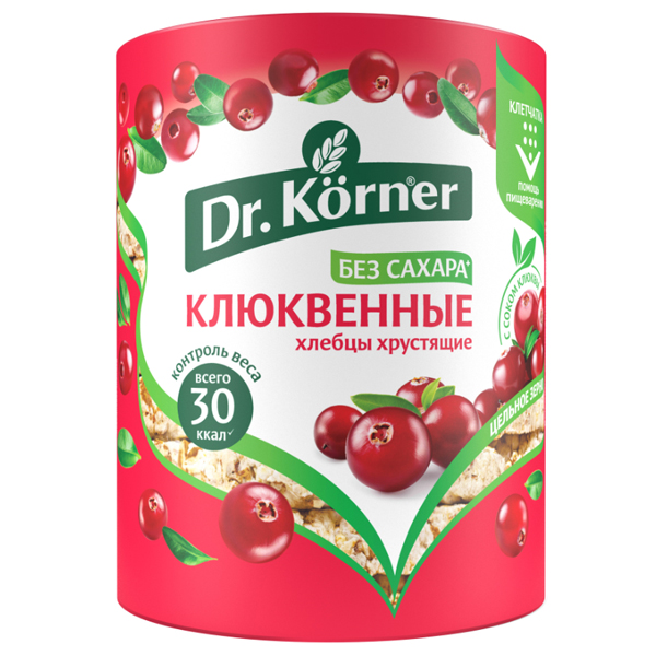 Хлебцы Dr.Korner клюквенные 100 гр