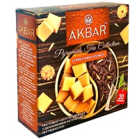 Чай Akbar / Акбар Сливочная карамель (20 пир)