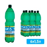 Вода Курортный Источник Нагутская №4 1.5 литра, газ, пэт, 6 шт. в уп.