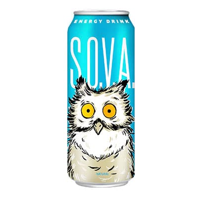 Энергетический напиток Сова / S.O.V.A. натуральный 0.45 л (12 шт)