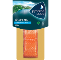 Форель радужная Русское море филе-кусок слабосоленая 150 гр