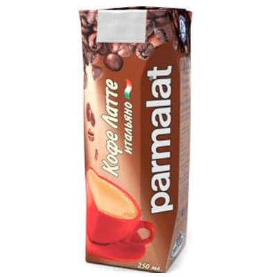 Молочный коктейль Parmalat Латте 2.3% БЗМЖ 250 гр