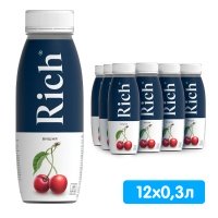 Нектар Rich вишня 0.3 литра, пэт, 12 шт. в уп.