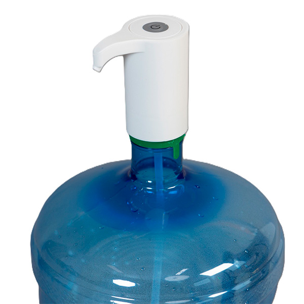 Помпа Aqviol YP-03 на аккумуляторе с USB-адаптером для 19л бутылей, белая