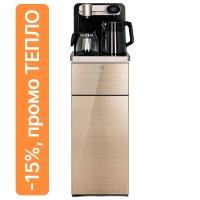 Кулер с чайным столиком Тиабар Ecotronic TB40-LE золотистый (шкафчик 7 литров)