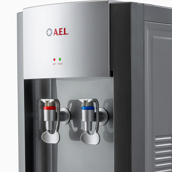 Кулер AEL LD-AEL-28C серый/серебристый (шкафчик 13 литров)