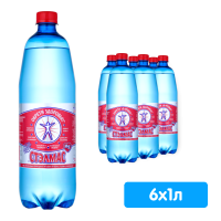 Вода Stelmas Mg+ 1 литр, газ, пэт, 6 шт. в уп.