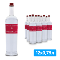 Вода San Felice 0.75 литра, газ, стекло, 12 шт. в уп.