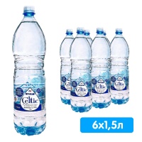 Вода Celtic 1,5 литра, без газа, пэт, 6 шт. в уп.