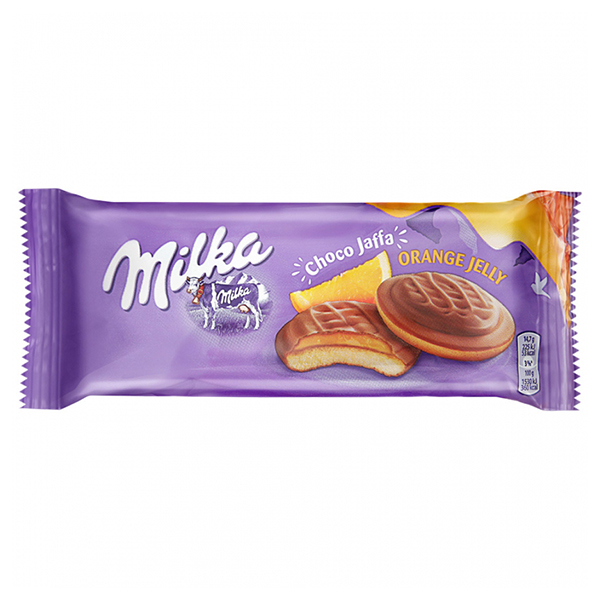 Печенье Milka Jaffa Delicje Orange Cookies с апельсиновым джемом 147 гр
