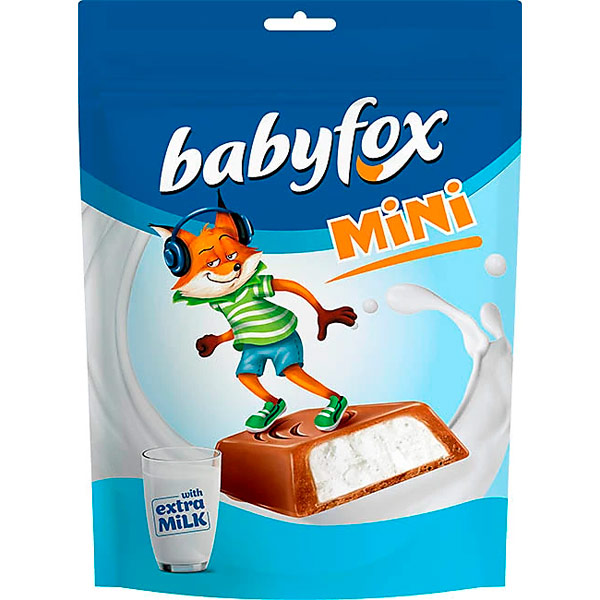 Конфеты BabyFox mini  с молочной начинкой 120 гр