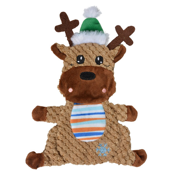 Игрушка для собак плюшевая Рождественский олень DUVO+ 18,5 см