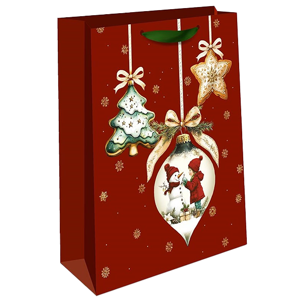 Подарочный пакет Арт и Дизайн Новый Год в ассортименте 11x14 см