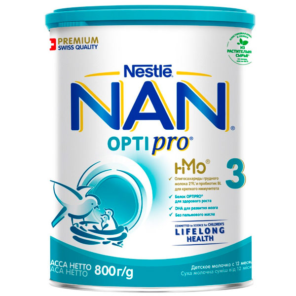 Сухая молочная смесь Nestle Nan 3 800 гр