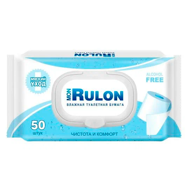 Влажная туалетная бумага Mon Rulon 50 шт