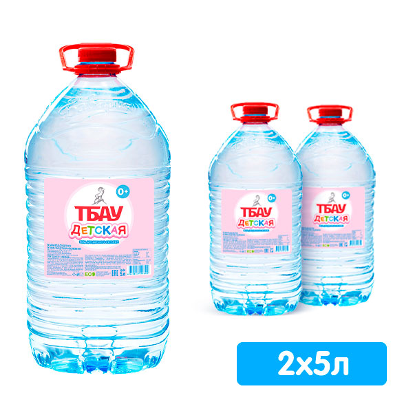 Вода Тбау детская 5 литров, 2 шт. в уп Вода Тбау детская 5 литров, 2 шт. в уп. - фото 1