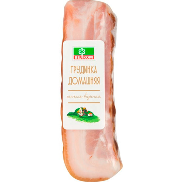 Грудинка свиная Велком варено-копченая 350 гр