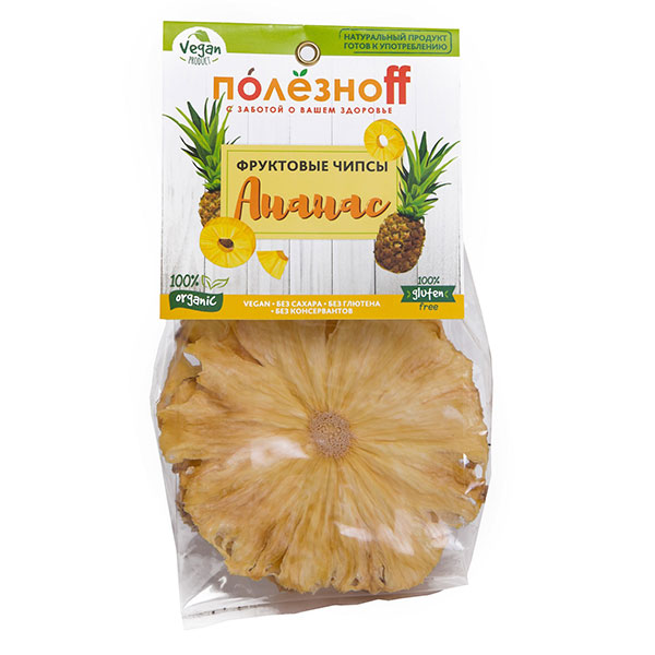 Чипсы фруктовые Полезноff ананас 40 гр