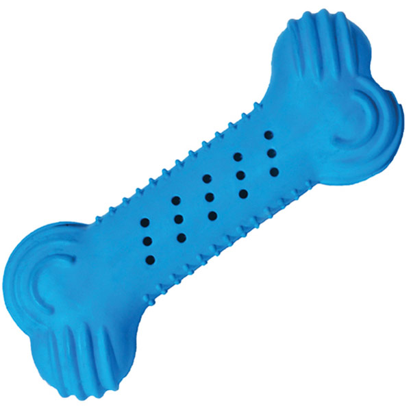 Игрушка для собак Rosewood кость резиновая охлаждающая синяя 18 cм