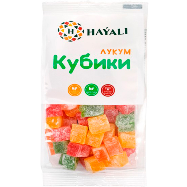Лукум HAYALI кубики фруктовый микс 200 гр