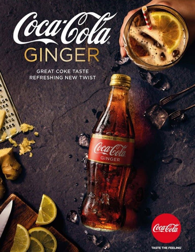 Компания Coca-Cola представила газировку Coca-Cola со вкусом имбиря