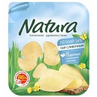 Сыр сливочный легкий Natura нарезка 30% 300 гр
