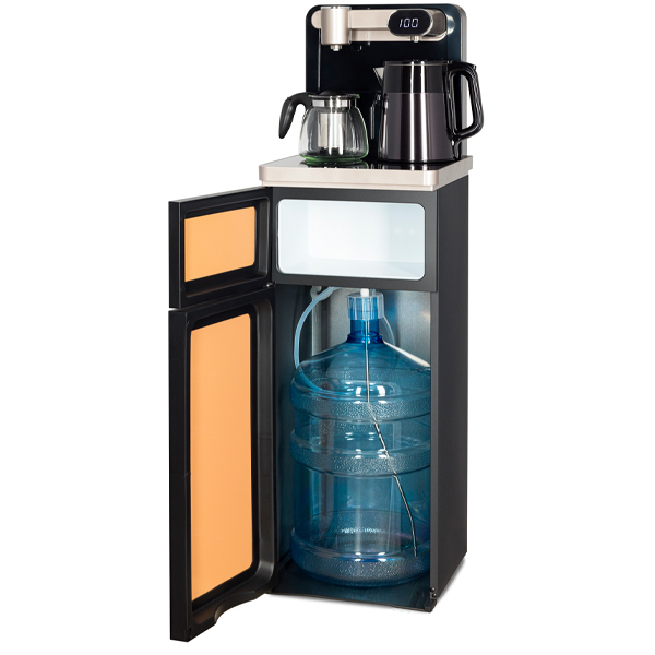 Кулер с чайным столиком Тиабар Ecotronic TB40-LE золотистый (шкафчик 7 литров)