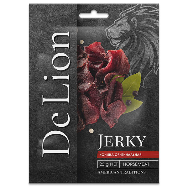 Сушеная конина DeLion Jerky оригинальная 25 гр