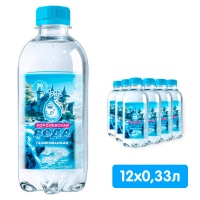 Королевская вода 0.33 литра, газ, пэт, 12 шт. в уп.