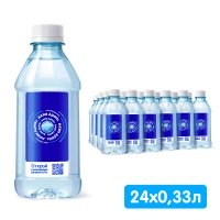Вода Аква Ареал 0.33 литра, без газа, пэт, 24 шт. в уп.