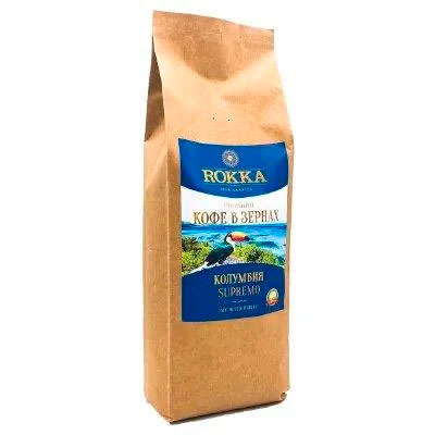 Кофе Rokka Колумбия 100% Арабика зерно 1кг - фото 1