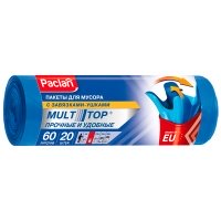 Мешки для мусора Paclan Multi-Top с ушками 60 литров, 20 шт