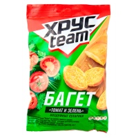 Сухарики Хрусteam багет томат и зелень 60 гр