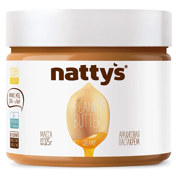 Арахисовая паста Nattys Creamy 325 гр - фото 1