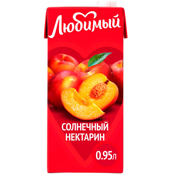 Нектар Любимый Яблоко-персик-нектарин 0,95 литра