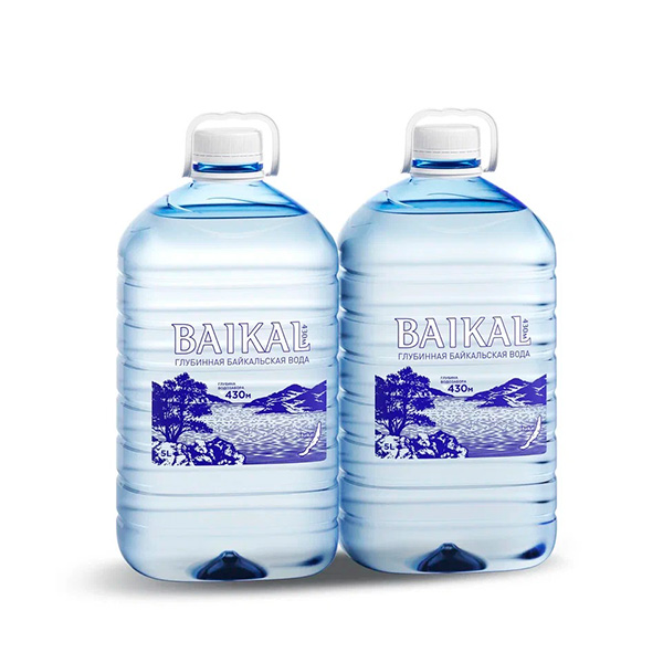 Глубинная байкальская вода Baikal430 5 литров, 2 шт. в уп.
