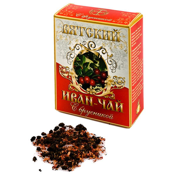 Напиток чайный Вятский Иван-чай с брусникой 100 гр