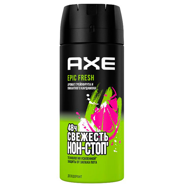 Дезодорант спрей Axe Epic Fresh аромат грейпфрута и пикантного кардамона 150 мл