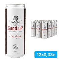 Энергетический напиток Good.uP Cola.Chocolate 0.33 литра, ж/б, 12 шт. в уп.