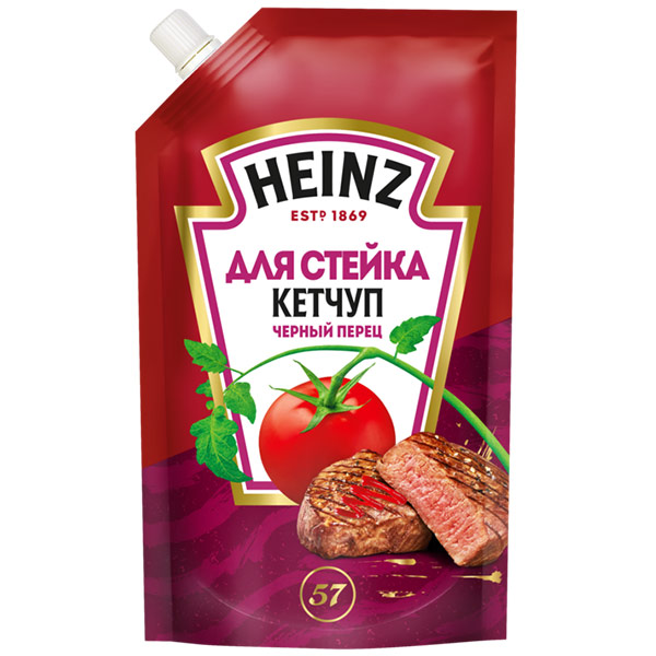 Кетчуп для стейка Heinz чёрный перец 320 гр